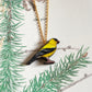 Goldfinch necklace - American goldfinch pendant