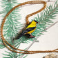 Goldfinch necklace - American goldfinch pendant