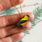 Goldfinch necklace - American goldfinch pendant