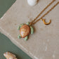 Green sea turtle necklace