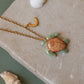 Green sea turtle necklace