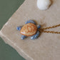 Blue sea turtle necklace
