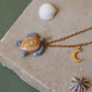 Blue sea turtle necklace