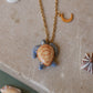 Blue sea turtle necklace
