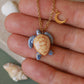 Blue sea turtle necklace
