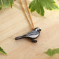 White wagtail necklace