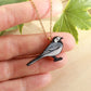 White wagtail necklace