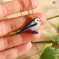 Long-tailed tit necklace - wooden bird pendant