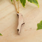 Cockatiel necklace - wooden parrot pendant