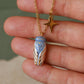 Blue cicada necklace