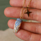 Blue cicada necklace