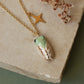 Green cicada necklace