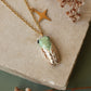 Green cicada necklace