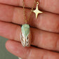 Green cicada necklace