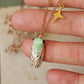 Green cicada necklace