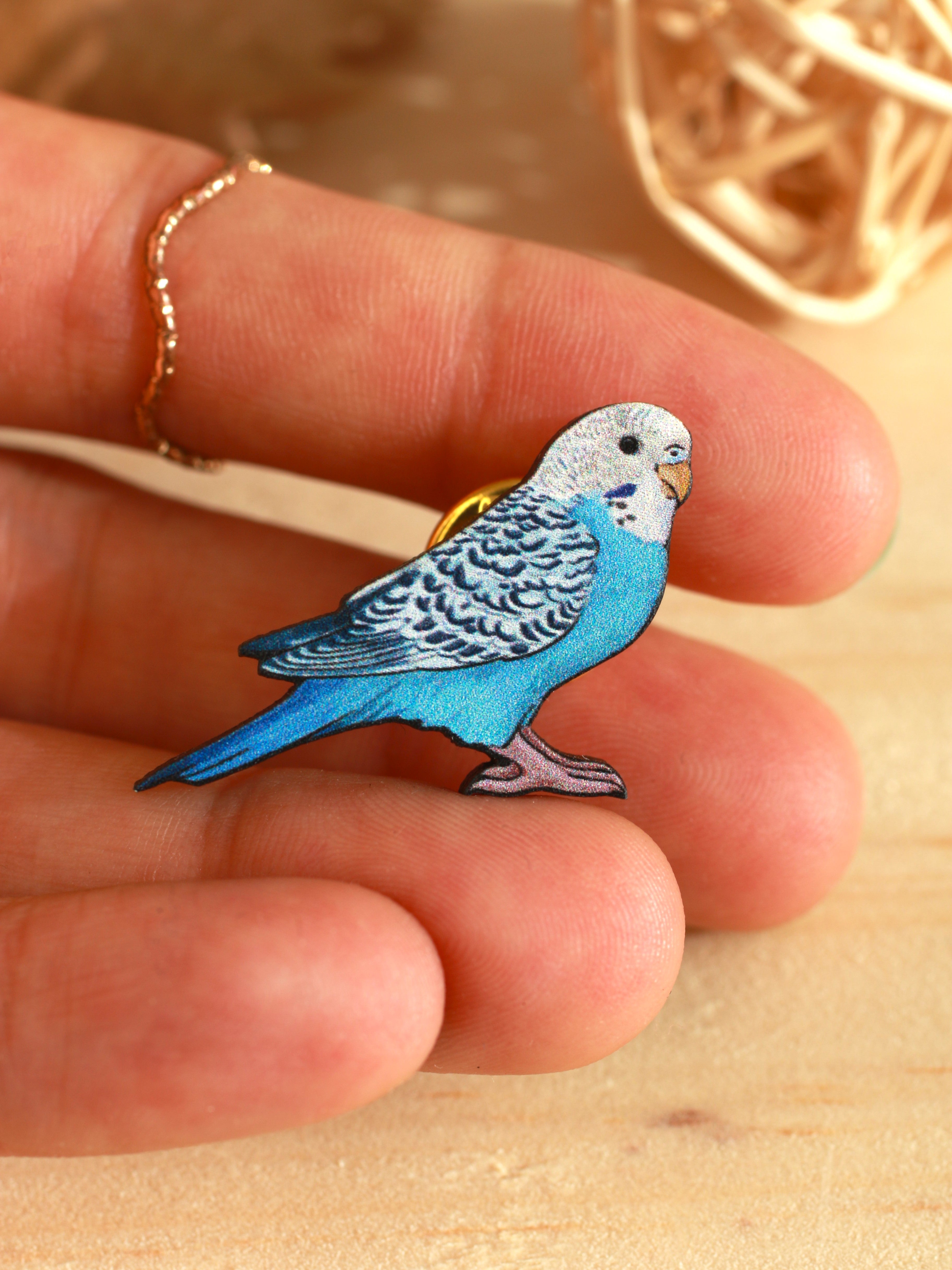 Budgie brooch clearance