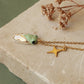 Green cicada necklace