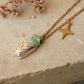 Green cicada necklace