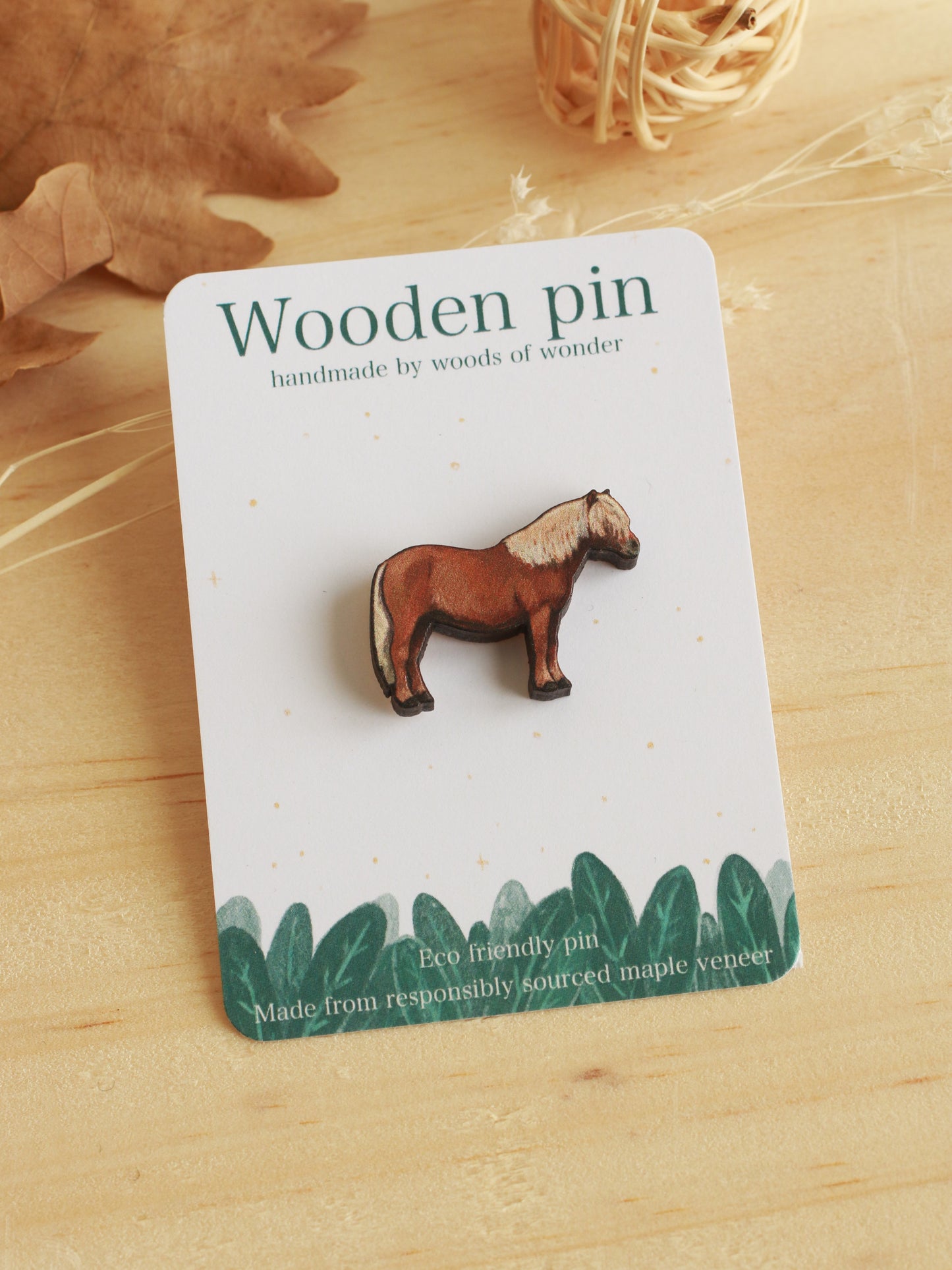 Shetland pony pin