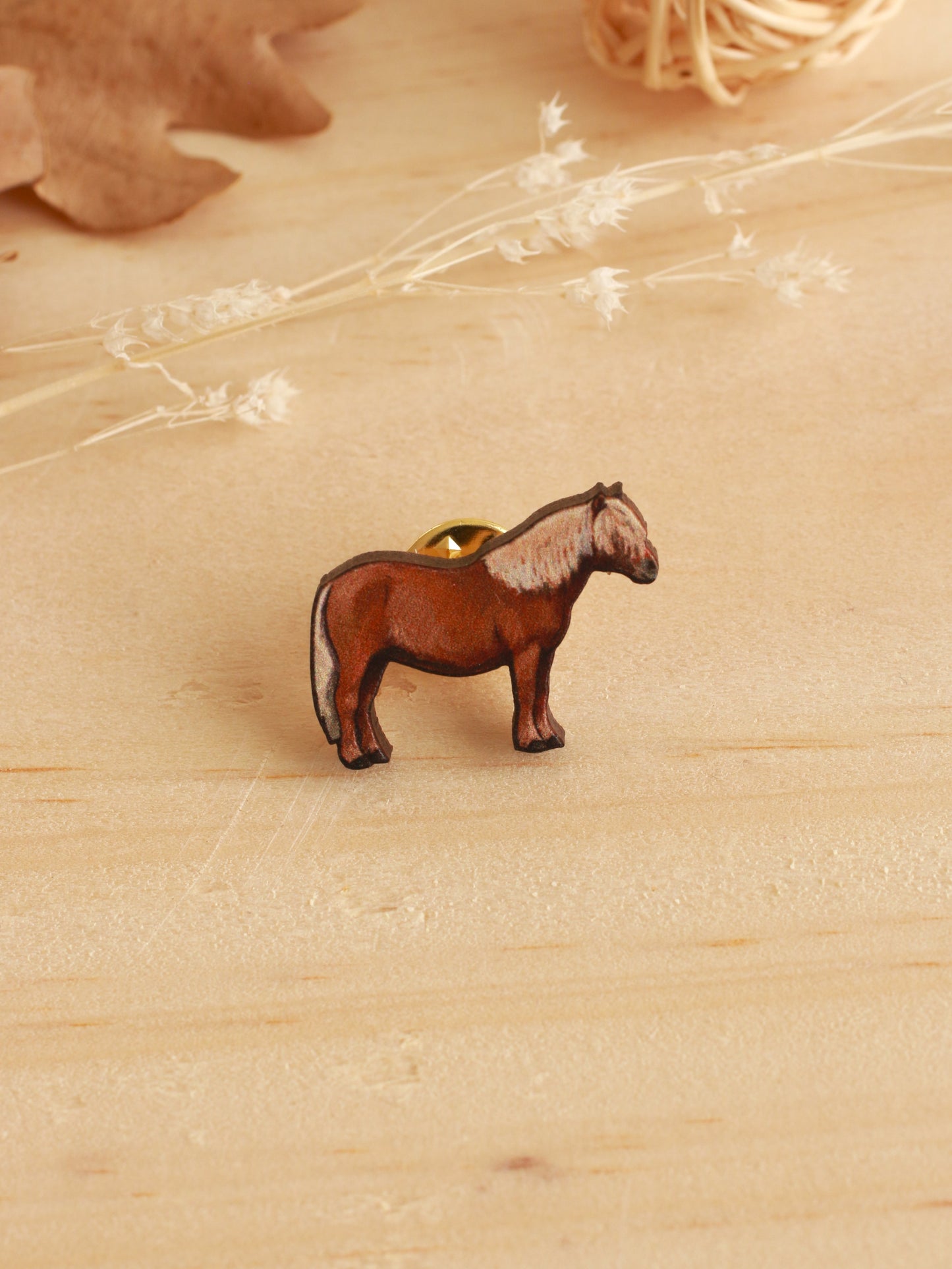 Shetland pony pin