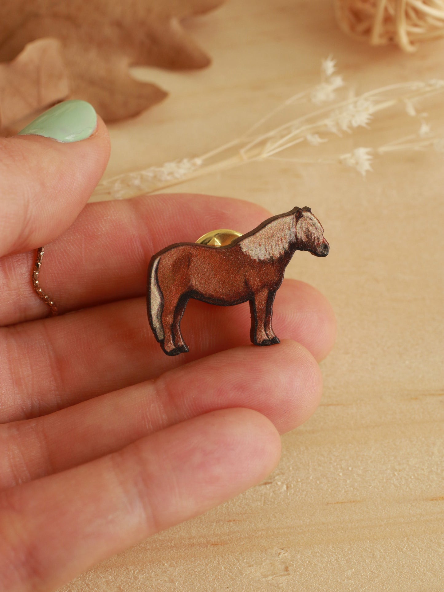 Shetland pony pin