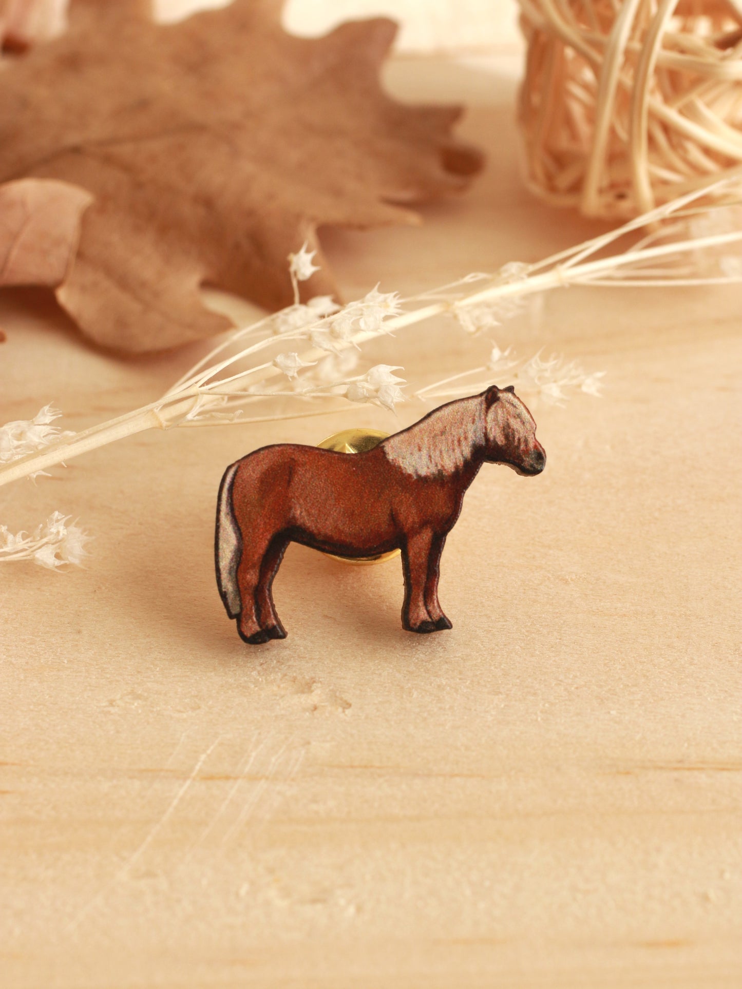 Shetland pony pin