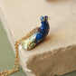 Peacock necklace