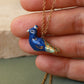 Peacock necklace