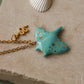 Manta ray necklace