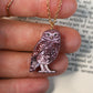 Burrowing owl necklace