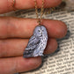 Great gray owl necklace