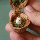 Hedgehog necklace in a walnut box