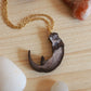 Otter necklace - wooden otter pendant