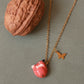 Sleeping Fox necklace in a walnut box