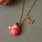 Sleeping Fox necklace in a walnut box