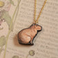 Capybara necklace