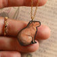 Capybara necklace