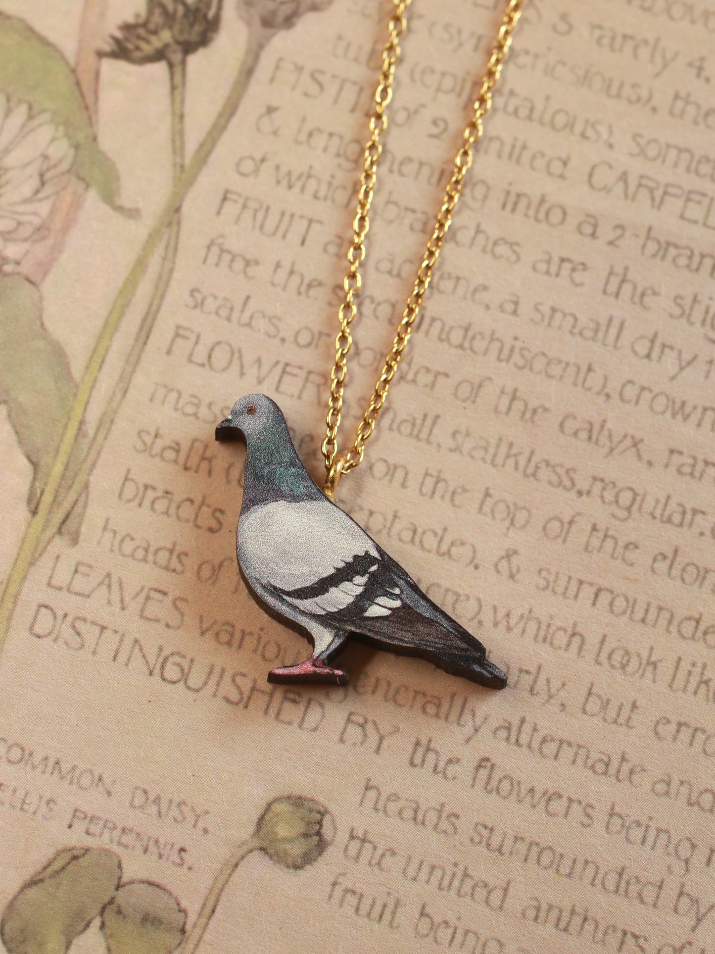 Pigeon necklace