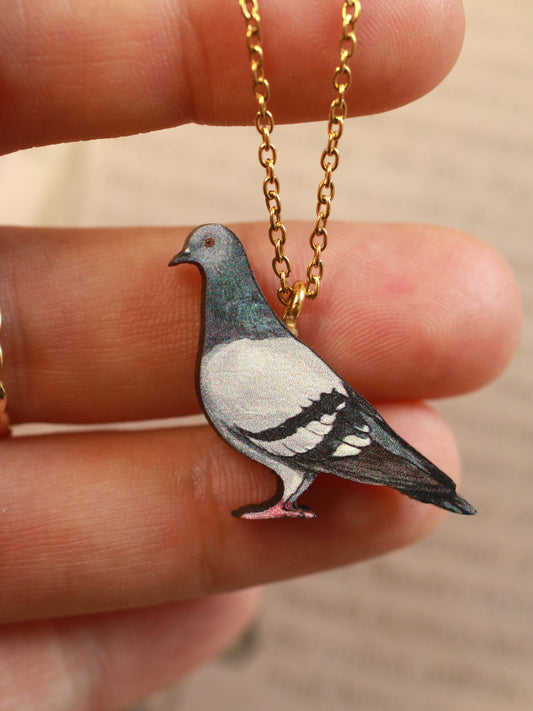 Pigeon necklace