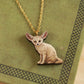 Fennec fox necklace - desert fox pendant