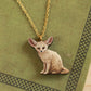 Fennec fox necklace - desert fox pendant