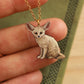 Fennec fox necklace - desert fox pendant