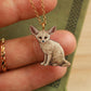 Fennec fox necklace - desert fox pendant