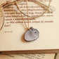 Gray Rabbit necklace - gray bunny pendant