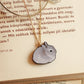 Gray Rabbit necklace - gray bunny pendant