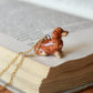 Brown Dachshund necklace