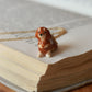 Brown Dachshund necklace