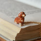 Brown Dachshund necklace