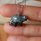 Raccoon necklace