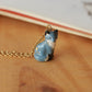 Starry wolf necklace